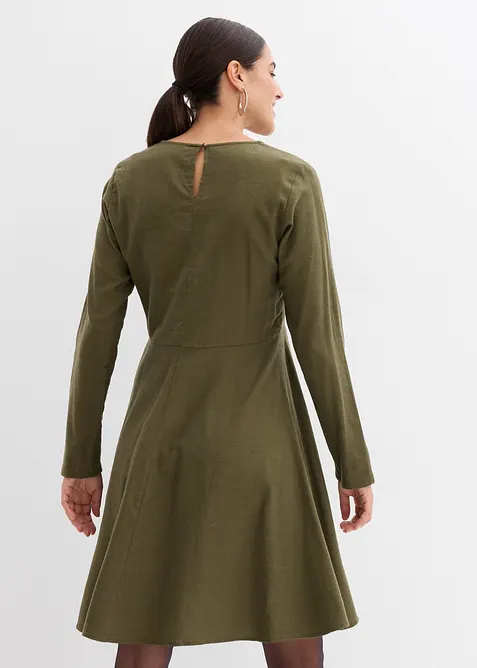 Leichtes Flanellkleid aus reiner Baumwolle, bonprix