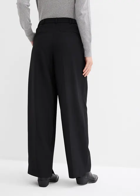 Bundfaltenhose mit Bequembund und Schlitz, bonprix