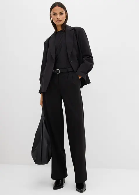 Bundfaltenhose aus Viskose-Mix, bonprix