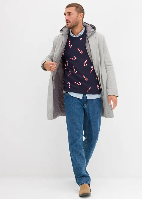 Pull de Noël doux en fine maille, bonprix