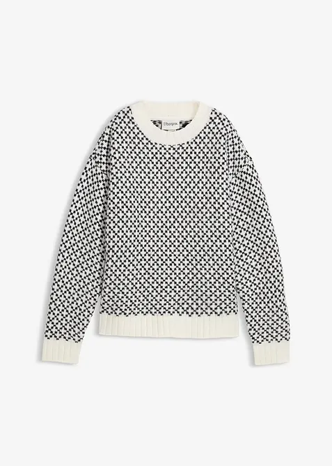 Pull en grosse maille avec laine, bonprix