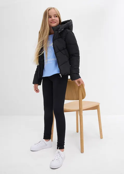 Lot de 3 leggings thermiques en coton extensible, bonprix