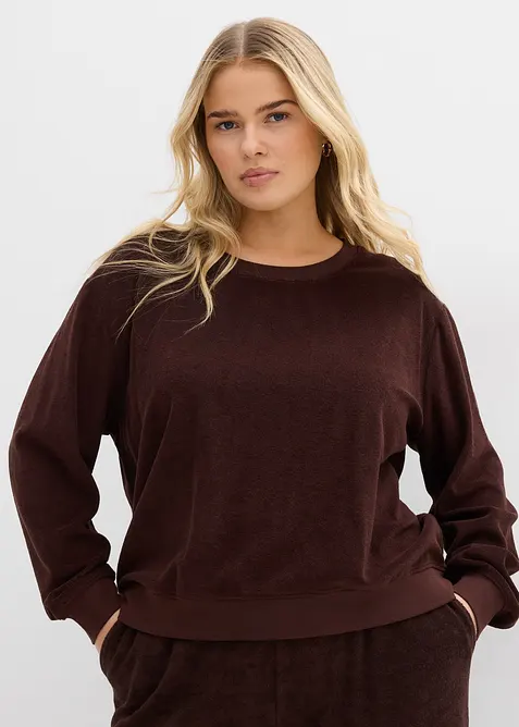 Sweat en &eacute;ponge douce, bonprix