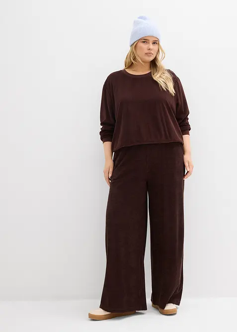 Sweat en &eacute;ponge douce, bonprix