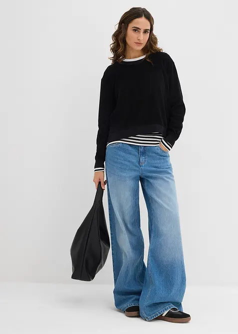 Sweat en éponge douce, bonprix