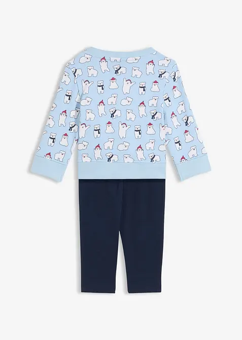 Sweat-shirt et legging bébé 100% coton (ens. 2 pces), bonprix