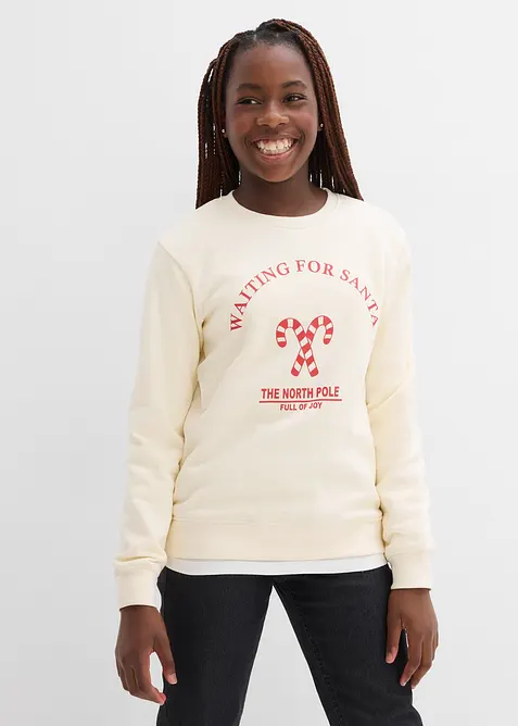 Sweat-shirt 100% coton, bonprix