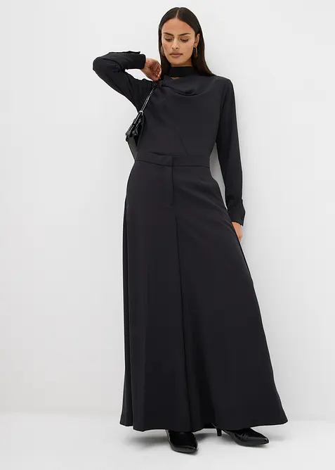 Weite fließende Hose mit Komfortbund, bonprix