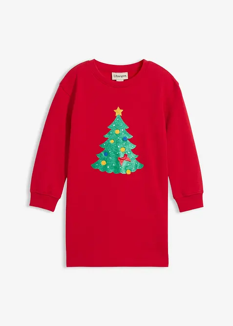 Robe sweat de Noël, bonprix