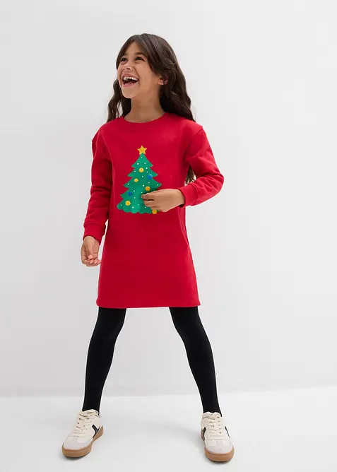 Robe sweat de Noël, bonprix