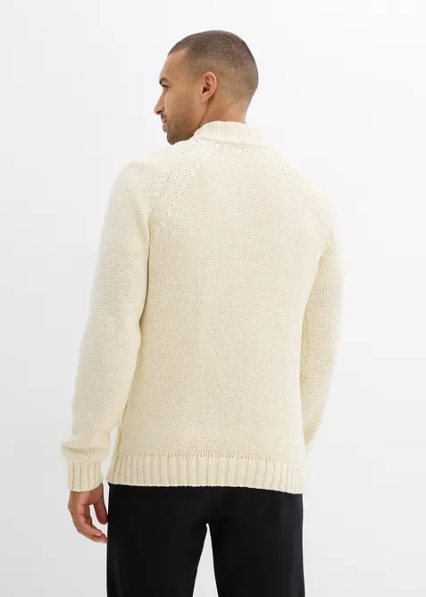 Pull camionneur doux en grosse maille à motif torsadé, bonprix