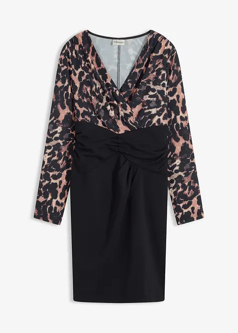 Robe courte et ajustée avec décolleté plongeant, bonprix