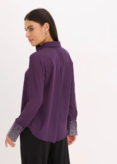 Chemisier avec manchettes à strass, bonprix