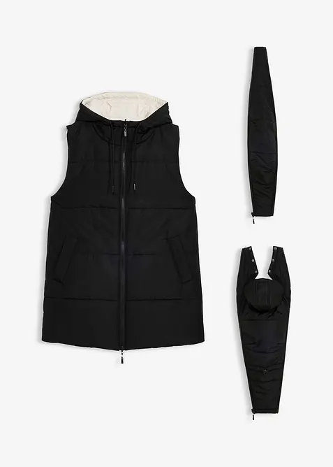Gilet sans manches 4en1 doublé pour la grossesse, réversible, avec empiècement de portage, bonprix
