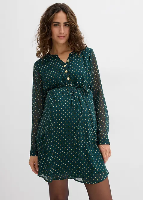 Robe de grossesse et d’allaitement en voile imprimé, bonprix