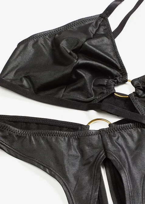 Soutien-gorge bralette et string ouvert (ens. 2 pces), bonprix