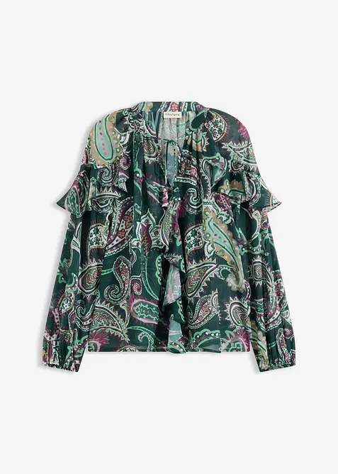 Blouse &agrave; volants, bonprix