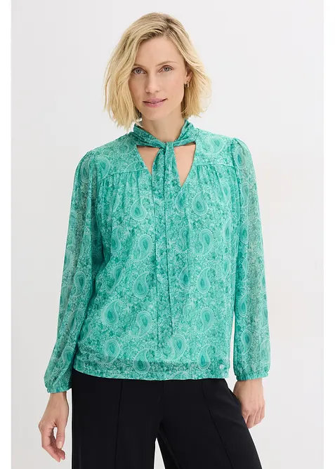 Langarmshirt aus zartem Mesh, bonprix