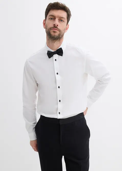 Chemise regular 100% coton et nœud papillon (ens. 2 pces), bonprix
