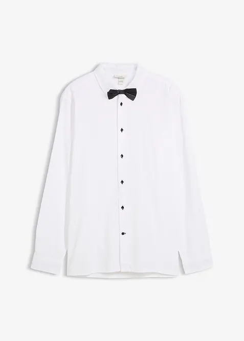 Chemise regular 100% coton et nœud papillon (ens. 2 pces), bonprix