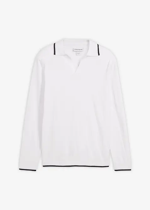 Pull en fine maille à détails contrastants, bonprix