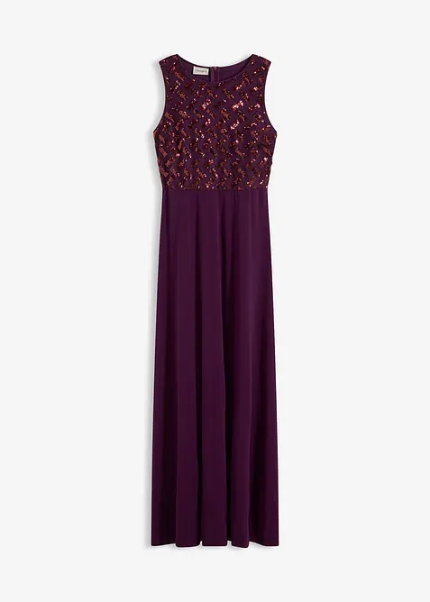 Robe longue brodée de sequins, bonprix