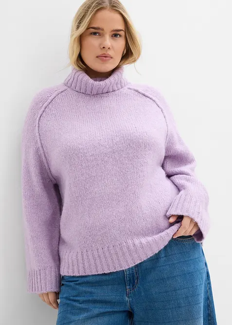Oversize Grobstrickpullover, bonprix