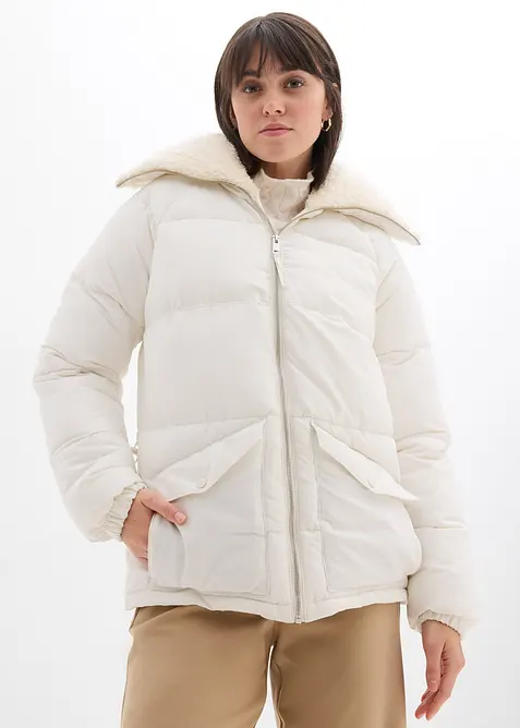 Doudoune avec col à doublure peluche, bonprix