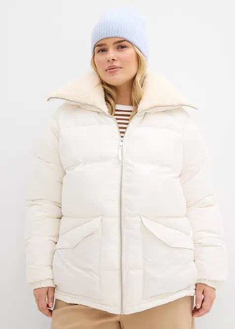 Doudoune avec col &agrave; doublure peluche, bonprix