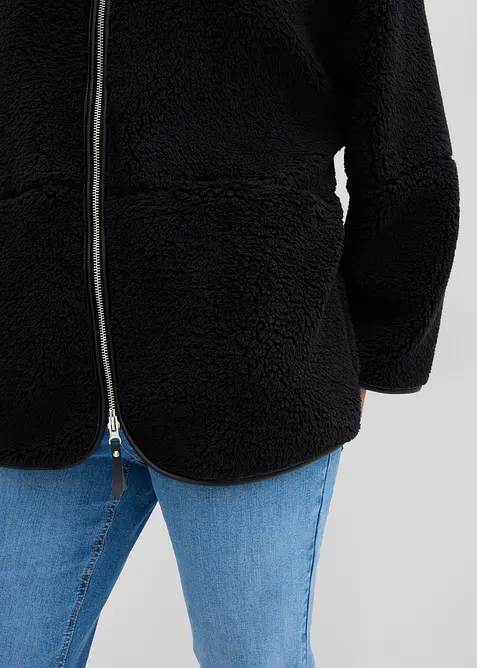Oversize Teddy-Fleece Jacke, bonprix