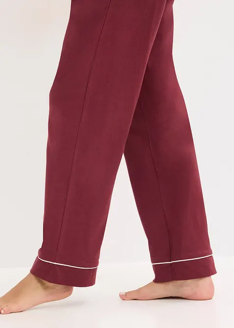 Pyjama aus weicher Baumwolle mit Knopfleiste, bonprix