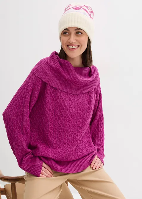 Pullover mit Zopfmuster, bonprix