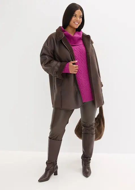 Pull à motif torsadé, bonprix