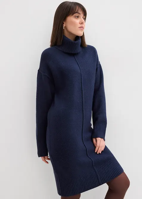 Strickkleid mit Ziernaht, bonprix