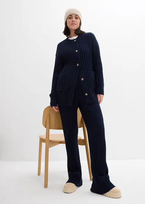 Pantalon en maille douce, bonprix