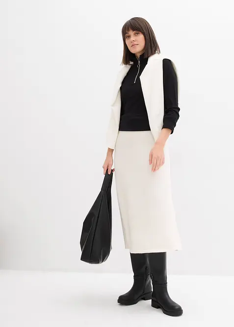 Rippshirt aus softem Viskose-Mix, bonprix