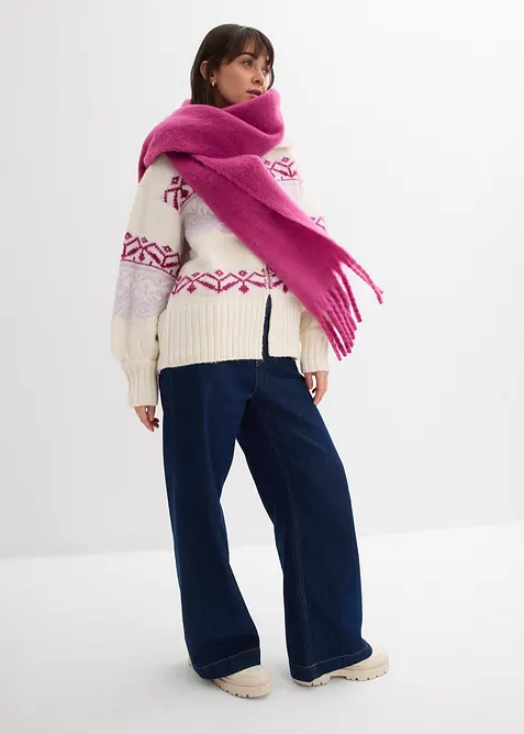 Kurze Norweger-Strickjacke, bonprix