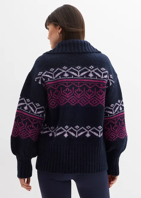 Kurze Norweger-Strickjacke, bonprix