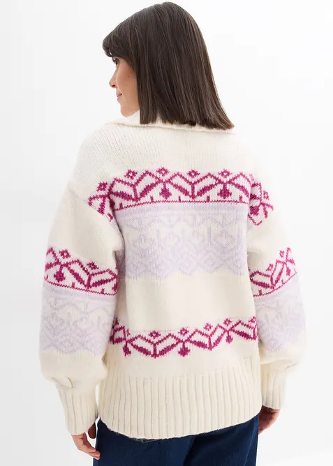 Kurze Norweger-Strickjacke, bonprix