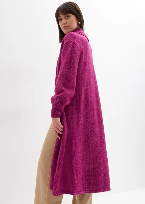 Langer Strickmantel in Hairy Optik, bonprix