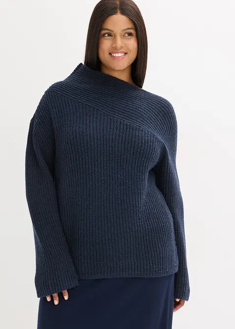 Pull oversize côtelé, bonprix