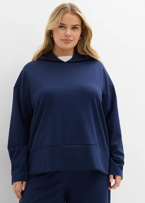 Sweat &agrave; capuche en jersey milano confortable, bonprix