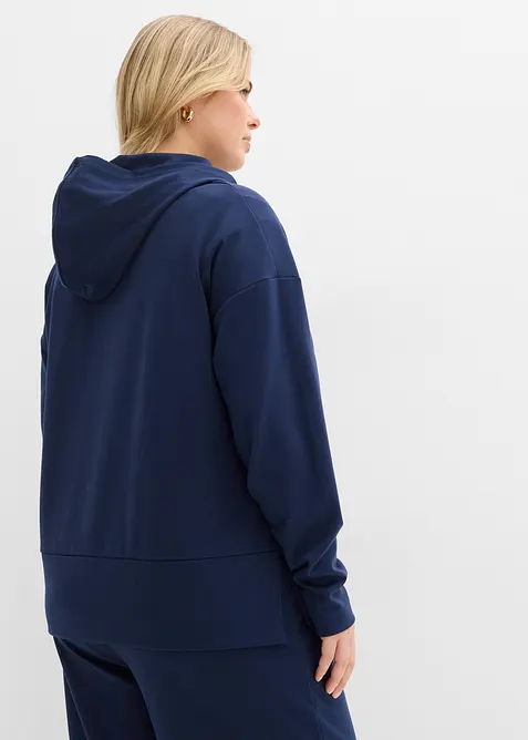 Sweat &agrave; capuche en jersey milano confortable, bonprix