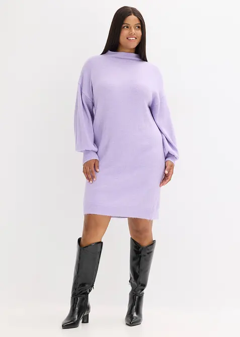 Robe en maille chinée, bonprix