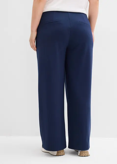 Pantalon large et confortable en Punto di Roma, bonprix