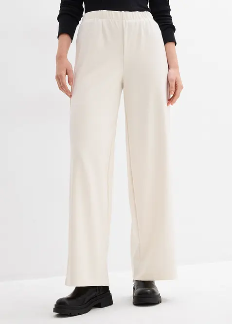 Pantalon large et confortable en Punto di Roma, bonprix