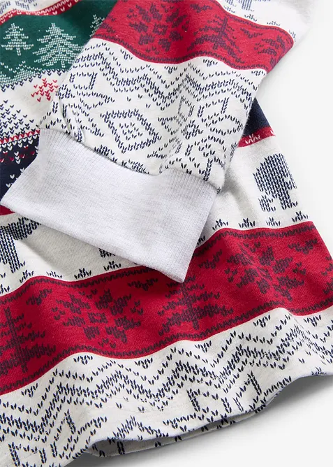 Herren Pyjama aus reiner Baumwolle mit Geschenktasche, bonprix