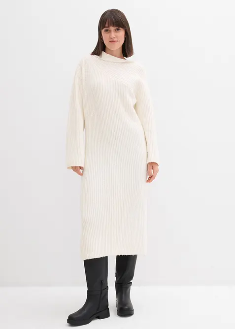 Robe en maille côtelée, bonprix