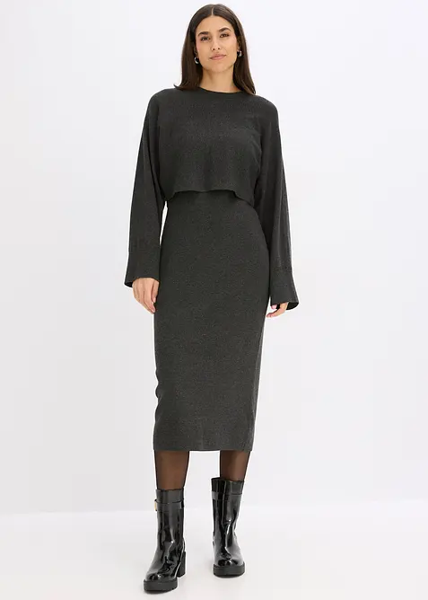 Ensemble 2 pi&egrave;ces en maille, bonprix