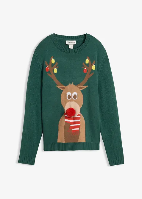 Pull de Noël garçon, bonprix
